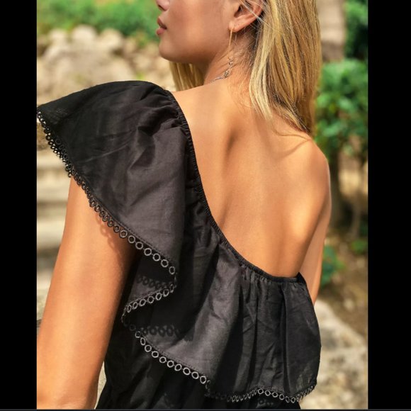 NWOT Free People One Shoulder Dress - Picture 2 of 9